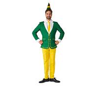 Suitmeister Men's Costume - Elf Christmas Halloween Outfit Set - Green - Geel
