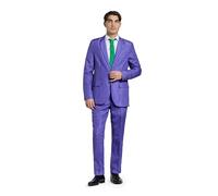 Suitmeister Men's Costume - The Joker DC Character Slim Fit Suit - Purple