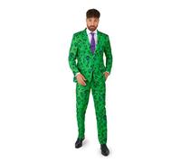 Suitmeister Men's Costume - The Riddler DC Characters Slim Fit Suit - Green