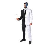 Suitmeister Men's Costume - Two Face - DC Characters Slim Fit Suit - Black and White