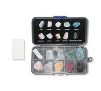 SuiToWan Mohs Hardness Test Kit - Complete Mineral Identification Set 1-10 with Streak Plate | Geology Rock Testing Tool for Professionals, Students & Rockhounds