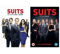 Suits 1-8 Complete DVD Collection + Deleted Scenes + Gag Reels + Alternate Ending + Shooting Suits + Behind-the-Scenes Featurettes