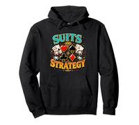 Suits And Strategy Poker Mindset Design Pullover Hoodie