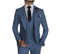 Suits for Men Dusty Blue Suits Slim Fit 3 Piece Set