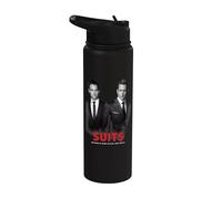 Suits Harvey Specter & Mike Ross Stainless Steel Insulated Water Bottle