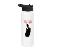 Suits Harvey Specter Nothing's Ever Black and White Stainless Steel Insulated Water Bottle