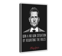 Suits Poster Harvey Specter TV Series Movie Quotes 2 Canvas Poster Bedroom Decor Landscape Office Room Decor Gift 08x12inch(20x30cm)