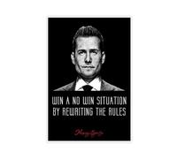 Suits Poster Harvey Specter TV Series Movie Quotes 2 Canvas Poster Wall Art Decor Print Picture Paintings for Living Room Bedroom Decoration 20x30inch(50x75cm)