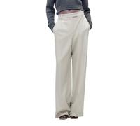 Suits Wide Leg Pants for Women UK Casual Stylish High Waist Straight Trousers with Pockets Elegant Classic Solid Temperament Skinny Work Trousers Lounge Pants