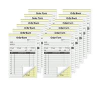 suituts 12 Pack Sales Order Book 3.5 x 5.5 Inch, 2 Part Carbonless Sale Receipt Books Invoice Book for Small Business, 50 Sets Each Pad,Total 600 Sets