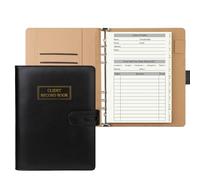 suituts Hair Stylist Profile Book-Binder with Client Record Cards and Tabs for Salons and Small Business (100 Sheets, 5.6" X 8.2")