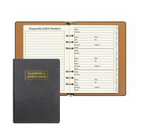 suituts Refillable Address Book with Alphabetical Tabs, 600 Entry Spaces Large Print Contact Address/Phone Books, PU Leather Hardcover A5 6 Ring Address Book Binder for Senior Home Office