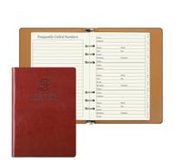 suituts Refillable Address Book with Alphabetical Tabs, 600 Entry Spaces Large Print Contact/Phone Books, PU Leather Hardcover Address Book for Seniors, Elderly