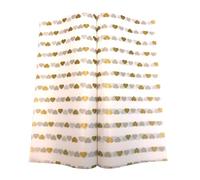 Suiwen 150pcs Gold Heart Wax Food Greaseproof Deli Paper, Waterproof Dry Hamburger Paper Liners Wrapping Tissue for Plastic Food Basket 25 * 22cm (9.8 * 8.6inch)