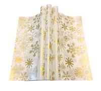 Suiwen Gold Snowflake Wax Paper Sheets Deli Wraps Tray&Basket Liner Deli Paper Wax Paper Baking Paper Colored Parchment Paper Greaseproof for Food (300)