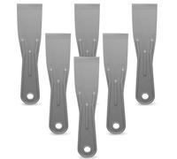 suiwotin 6pcs Flexible Plastic Putty Knife Set - 1.5 Inch Wide Scraper for Wall Repair, Spackling, Drywall Taping & Painting Projects (Grey)