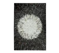 Suixtil Natural Leather Rug Cowhide Rug Soft Round Cowhide Rugs Handmade Hypoallergenic Fireside Rug Eco-Friendly Leather Rug Large Handmade Cowhide Rug for Living Room(200cmx300cm)