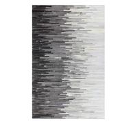 Suixtil Patchwork Cowhide Rug Extra Large. Sound Absorbing Stitched Reading Nook 100% Real Natural Texture(B,1400MMx2000MM)
