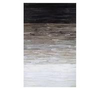Suixtil Patchwork Cowhide Rug Extra Large. Sound Absorbing Stitched Reading Nook 100% Real Natural Texture(D,1600MMx2300MM)