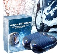 SUJAHHUJIQ Electromagnetic Snow Removal, 2 Pieces Electromagnetic Car Deicer, Anti-Freeze Electromagnetic Wave Car Snow Removal Device for Auto