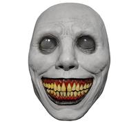 SUJAHHUJIQ Halloween Mask, Scary Halloween Mask Smiling Horror Latex Creepy Realistic Ghost Devil Zombie Cosplay Costume Mask Party Props