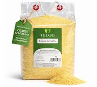 Sujash Coarse Semolina 5Kg, Premium Durum Wheat for Upma, Couscous, Puddings, Semolina Bread & More, Ideal Baking, Cooking & Traditional Recipes