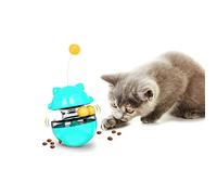 SUJAYU Cat Toy Funny Tumbler Interactive Ball, Treat Dispenser Automatic No-Electronic Move, More Exercise for Indoor Cats Kittens, Cat Self-Play IQ Traning Treat Toy Ball, Blue