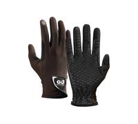 SUJAYU Golf Gloves Men Silicone Non-Slip Left Right Handed Golf Gloves Breathable Right Handed Brown Large