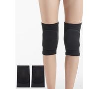 SUJAYU Knee Pads for Women, Dance Knee Pads Wrestling Knee Pads Basketball Knee Pads Volleyball Knee Pads for Women, Knee Protector Soft Knee Pads for Work (Black, S)