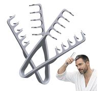 SUJEBKC 2 x texture comb, large tooth comb for volume and care, volume for the hair roots with pony roots