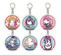 SUJEBRAN 100 Girlfriends Who Really Love You Keychain Anime 100 Girlfriends Accessories Pendant Collection Cute Keyring Car Key Bag Charms 6pcs