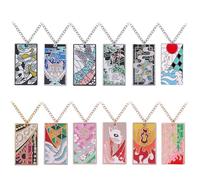 SUJEBRAN 12 Ghost Slayers Necklace Anime Figure Cosplay Costume Accessories Ghost Slayers Pendant Jewellery Metal Chain
