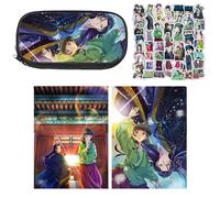 SUJEBRAN 3 The Apothecary Diary Pencil Case Book Stickers, Anime Pen Pouch Art Book 60-Decals Merch, Full Color Stationery Set (Multicolor01)