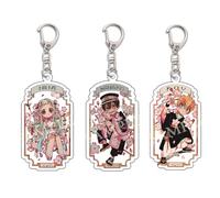 SUJEBRAN 3 Toilet Bounds Hanako-kun Key Chain Cute Figures Collection Acrylic Key Ring Set Toilet Bounds Hanako-kun Bag Charms
