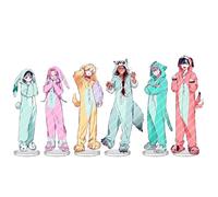 SUJEBRAN 6 Alien Stages Acrylic Stand Anime Figure Accessories Decorations Cool Characters Acryl Stand 15CM