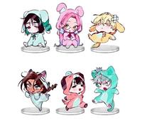 SUJEBRAN 6 Alien Stages Chibi Figure Acrylic Stand Anime Figure Accessories Decorations Cute Characters Acryl Stand 6CM