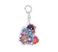 SUJEBRAN Alien Stages Key Chain Alien Stages Cute Figures Collection Alien Stages Acrylic Key Ring Fashion Bag Charms for Fans Teen (01)