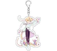 SUJEBRAN Alien Stages Keychain Anime Figures Collection Alien Stages Acrylic Key Ring Fashion Bag Charms (3)