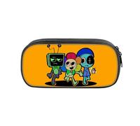 SUJEBRAN Dandys Figure Pencil Case World for Dandys Anime Pencil Bag Student Pen Pouch, Portable Office Stationary Organiser Supplies Makeup Bag (Multicolor05)