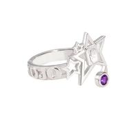 SUJEBRAN JoJoAdventure Cosplay Ring Adjustable Rings Jewellery Anime JoJoAdventure Figure Costume Accessories (A)