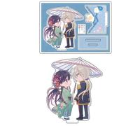 SUJEBRAN My Happy Marriage Acrylic Stand Miyo Saimori Kiyoka Kudou Figure Anime Acrylic Stand Decor 6cm (Blue)