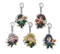 SUJEBRAN Wind Breakers Key Chain 5 Set Anime Cute Figures Collection Wind Breakers Acrylic Key Ring Fashion Bag Charms