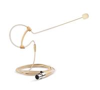 Sujeetec Headset Microphone Headworn Single Earset Over Ear Hanging Condenser Mic Compatible with Shure Wireless System Bodypack Transmitter, Ideal for Singing, Churches, Stage Performance - Beige