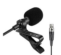 Sujeetec Lavalier Microphone Lapel Microphone Compatible with AKG Samson Wireless Transmitter - Unidirectional Condenser Mic - Mini XLR TA3F Plug