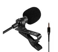 Sujeetec Lavalier Microphone Lapel Microphone Compatible with Portable Voice Amplifier Wireless Transmitter - Unidirectional Condenser Mic - 3.5mm Mono TS Plug