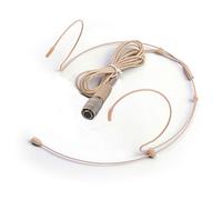 Sujeetec Microphone Headset Discreet Headworn Earset Over Ear Mic for Audio-Technica Wireless System Bodypack Transmitter, Ideal for Lectures, Live Performance, Theater, Podcasts - Beige