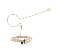Sujeetec Pro Earset Microphone Headset Headworn Microphone Over Ear Condenser Mic for AKG Wireless System Bodypack Transmitter, Ideal for Singing, Presentation, Churches, Lectures - Beige