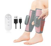 SUJFEE Leg Massagers with Heat,Portable Calf Massagers 5 Intensity 3 Heat 3 Modes,15Min Auto-Off,5 Airbags Compression, Father's Day Mother's Day Gifts for Men and Women（Pair）