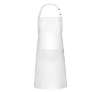 SUJIBHI Kitchen Apron Adjustable Bib Apron with 2 Pockets Unisex Cooking Apron Kitchen Chef Aprons for Home Kitchen Restaurant Coffee House Baking Gardening BBQ (White)