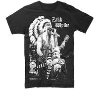 Sujira Men's Zakk Wylde Punk Rock T Shirt Black Size L